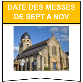 Date des messes de sept a nov