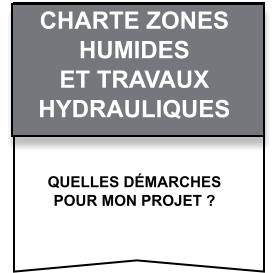 Quelles démarches   pour mon projet ? CHARTE Zones   humides   et travaux   hydrauliques