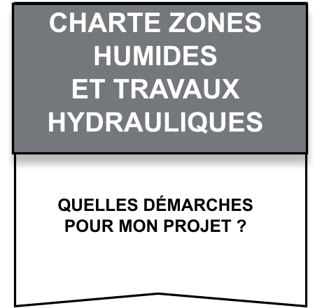 Quelles démarches   pour mon projet ? CHARTE Zones   humides   et travaux   hydrauliques