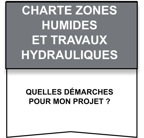 Quelles démarches   pour mon projet ? CHARTE Zones   humides   et travaux   hydrauliques