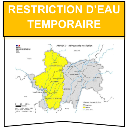 restriction d’eau Temporaire
