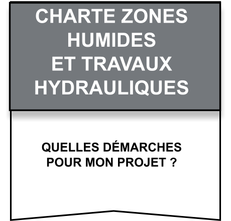 Quelles démarches   pour mon projet ? CHARTE Zones   humides   et travaux   hydrauliques
